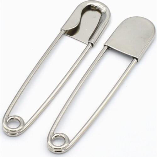 Silver Large Safety Pin Broochs Kilt Skirt Shawl Scarf Blanket Safety Pins Bouquet Charm Boutonniere Pendant Safety Pin Jewelry