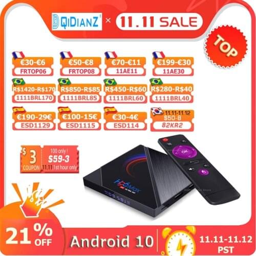 Smart-Tv-Box-Set Media-Player Android 10.0 Quad-Core H616 H96max HD 4GB 32GB 64GB Dual Wifi Android Tv box consoles 2020
