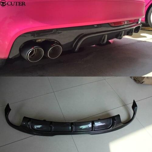 TT TTS TTRS carbon fiber Rear Bumper Lip Diffuser For Audi TT TTS TTRS car body kit 10-12