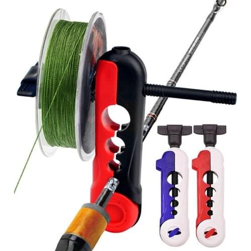 Universal Fishing Line Spooler Adjustable For Various Sizes Rod Winder Board Spool Line Wrapper Mini Bobbin Reel pesca