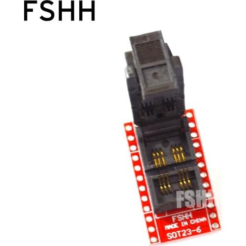 SOT23-6 SOT23-5-DIP Programmer Adapter SOT23 test socket Two placement Flip test seat