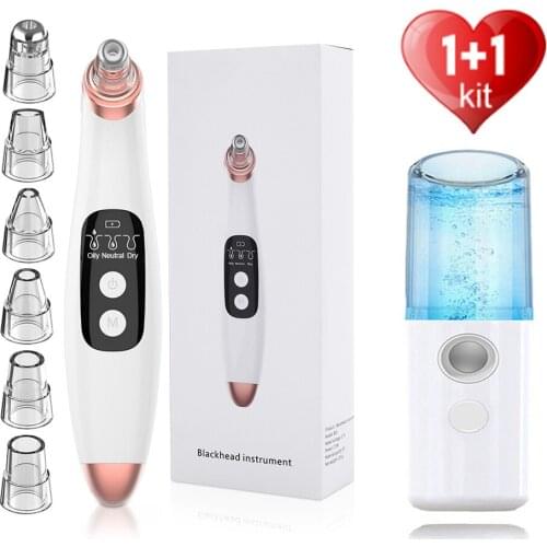 Blackhead Remover Acne Pore Cleaning Face Pore Vacuum Removal Skin Care Pimple Removal Vacuum Suction Tools Blackhead Remover