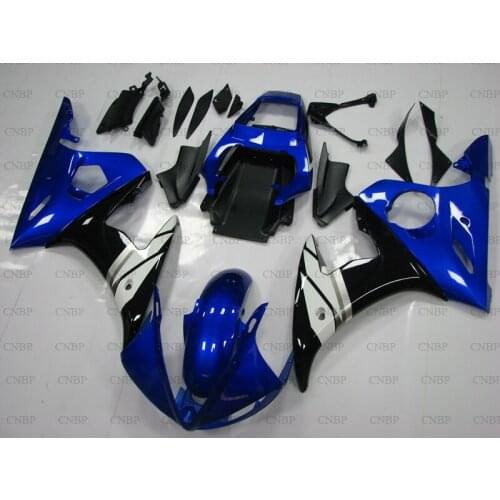YZFR6 2003 - 2005 Abs Fairing for YAMAHA YZFR6 03 05 Bodywork YZFR6 03 04 Blue Black Full Body Kits