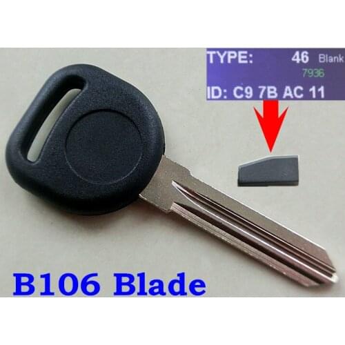 RMLKS Replacement Transponder Key Uncut Blank Key Fob Fit For Chevrolet For Buick Pontiac For Cadillac For G-MC ID46 Chips