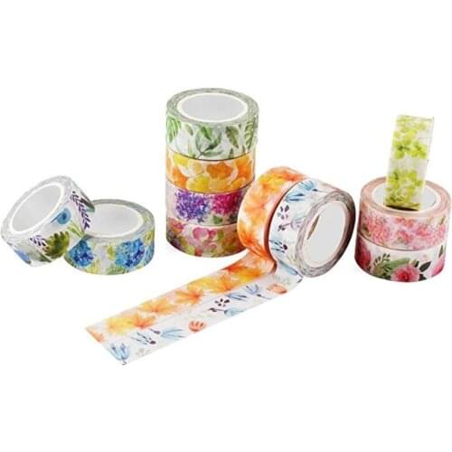 1Pc Flowers Series Decoration Plants Shaped Washi Masking Tape Creative Scrapbooking Stationary School Supplies