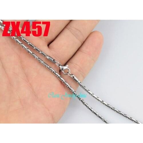 14"-38" 2.5mm round long box chain stainless steel necklace fashion mens women jewelry chains 20pcs ZX457