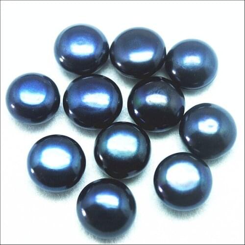 6pcs natural freshwater pearl cabochons round shape for earring studs for earring making accessories 12-12.5mm cultured freshwat