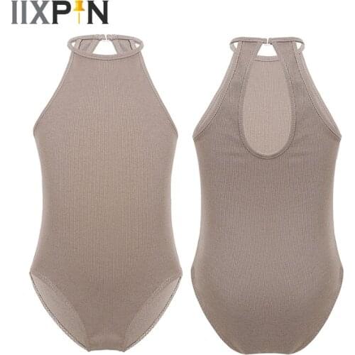 Professional Ballet Kids Teens Sleeveless Cutout Ballerina Ballet Dance Leotard Girls Gymnastics Leotard Gym Bodysuit Dance wear