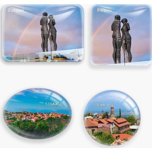 Batumi Georgia Fridge Magnet World Tourist Souvenir glass Refrigerator Magnetic Stickers Home Decor signagi Tourist gift