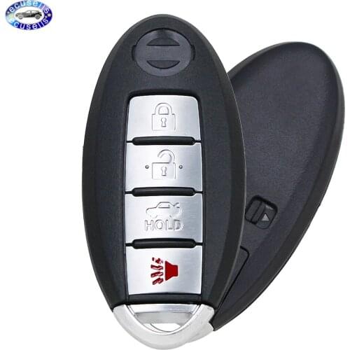 3+1 Buttons Remote Key Case Fob Smart Car Key Shell Housing With Small Insert Key Blade for Nissan Altima Maxima