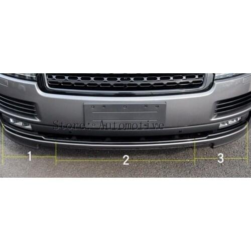 For Landrover Range Rover Vogue L405 2013-2017 ABS Gloss black Front Grill Decoration Strips 3pcs