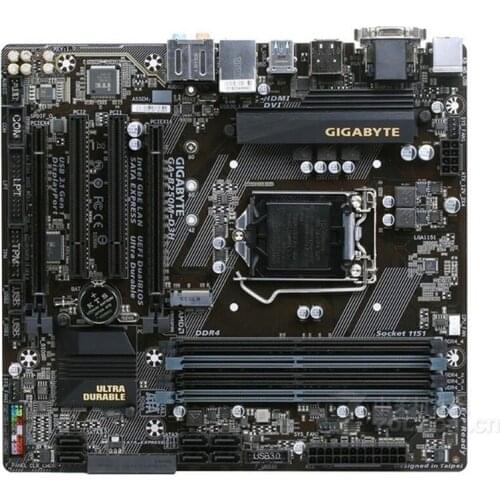 For Gigabyte GA-B250M-D3H Original Used Motherboard B250M-D3H B250 Socket LGA 1151 DDR4 USB3.0 SATA3 PCI-E3.0
