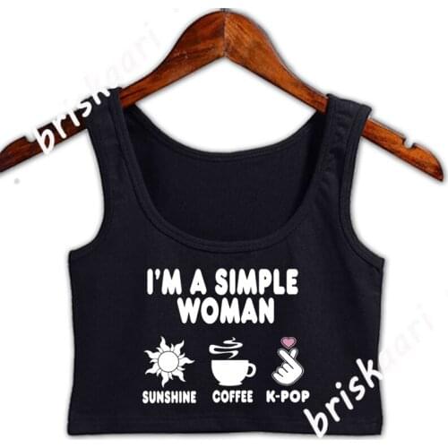 Kpop Gifts For Girls Kpop Women Korean Pop Music Crop Top Women Top Sleeveless Anti-Wrinkle Building Personalized Standard Vest