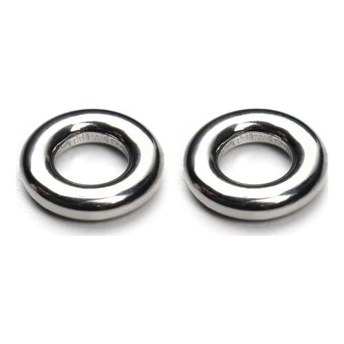 10pcs/lot 15mm Circle O pendant Metal stainless steel Flat Beads Buddha Beads For DIY bracelet Jewelry Making fvbg4