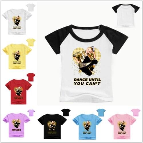 Summer Children Cartoon JOJO SIWA Print Short Sleeve T-Shirts Baby Girls Cotton Design Tshirts Kid Tops Tees Boy Costumes 2-12Y
