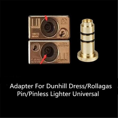 Reusable Butane Gas Refill Brass Copper Nozzle Lighter Adapters For Dun-hills Dress/Rollagas Pin/Pinless Lighter Gas Connector