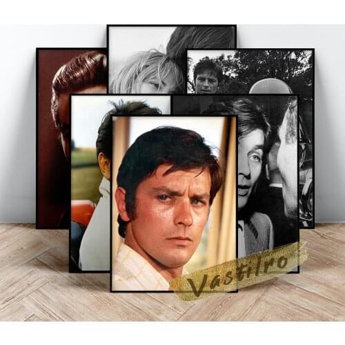 Alain Delon Actor Poster, Delon Handsome Man Wall Art, Movie Star Painting, Living Room Bedroom Wall Stickers, Fans Collection