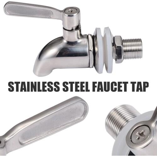 Stainless Steel Faucet Tap For Home Brew Fermenter Wine Draft Beer Fridge Kegs Kitchen Dispenser Water Connector Home Brew Tools