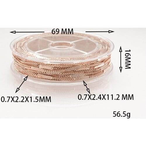 Newbrand 12 Meters Jewelry Making Copper Link Bulk Chains DIY Wallet Chain Jewelry Necklace Making Handmade Accessories 8 Styles