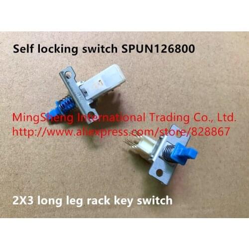 Original new 100% self locking switch SPUN126800 2X3 long leg rack key switch