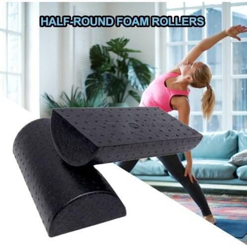 30cm Half Round EVA Foam Roller For Yoga Pilates Sport Fitness Equipment Balance Pad Yoga Blocks With Massage Floating Point