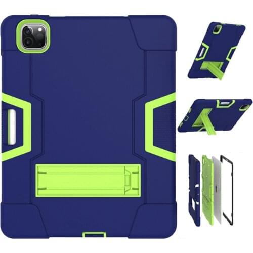 For Apple iPad Air 4 10.9 Pro 12.9 2020 2018 iPad Pro 11 Armor Anti-knock Hybrid Protective Stand Shell Cover Case