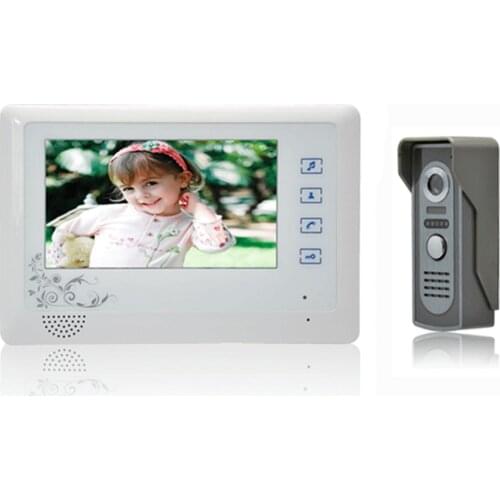 7 inch Screen Zinc Alloy Outdoor Camera Wired Intercom Video Door Phone
