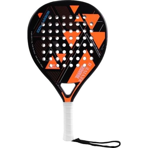 Teloon Padel Tennis Racket Beach Rackets Carbon Fiber Paddle Tennis Racquet Ball Overgrip EVA Face Women Men Cricket Bat Rackets