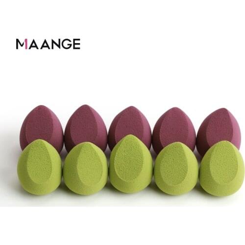 MAANGE 4/5/10PCS Makeup Sponge Pro Cosmetic Beauty Puff For Foundation Concealer Cream Make Up Soft Sponge Puff Wholesale