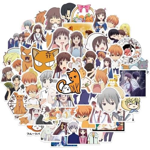 10/30/50PCS Cool Anime Fruits Basket Cartoon Stickers DIY Car Bike Travel Luggage Phone Guitar Waterproof Graffiti Sticker Decal