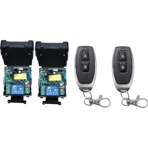 Universal 433mhz 220 v 1 ch RF wireless radio remote control lighting switch receiver transmitter 10A relay