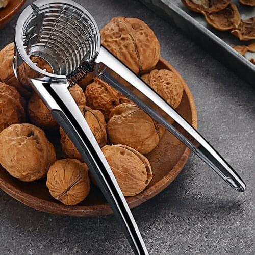 Zinc Alloy Funnel Walnut Clip Double-Sided Serrated Pecans Butane Nuts Open Shell Artifact Kitchen Creative Tool Accessories