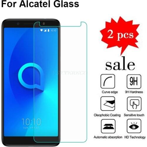 2Pcs Screen Protector For Alcatel 1 1X 1C 2019 5033D 5059D 5009D 5009A Tempered Glass For Alcatel 1S 5024D Protective Phone Film