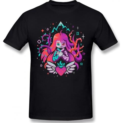 Indie T-Shirt Men Birthday Gifts Funny Tees O Neck 100% Cotton Celeste Madeline Dash Strawberries Game Clothes Humor TShirt
