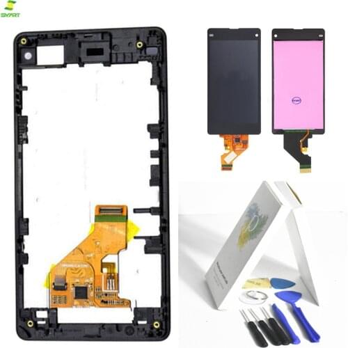 Lcd Display Black For Sony Xperia Z1 Mini Compact D5503 M51w 4.3 inch LCD Display Digitizer Sensor Glass Panel Assembly Tools