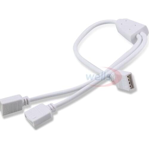 1pcs 4PIN RGB connector 4PIN 1 To 2/3/4 Cable RGB LED Flexible Strip Female Connector For 3528 5050 RGB SMD Strip Tape