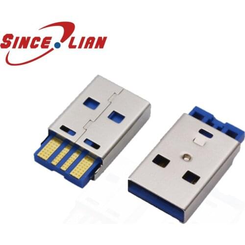 USB-A male High Current USB Plug Connector Original USB Plug Straight body Type USB PCB Connector Plug 2000PCS