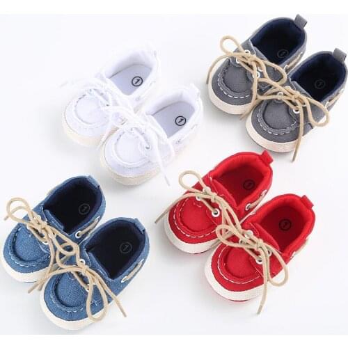 2019 New Baby Newborn Girl Boy Denim Soft Sole Toddler Infant Shoes Prewalker Sneaker Shoses 0-18M