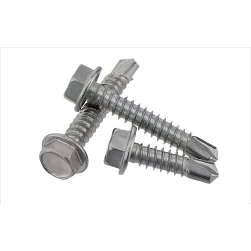 410 Stainless steel External hexagonal self Drilling screw bolt Tapping drilling Tail screw M4.2 M4.8