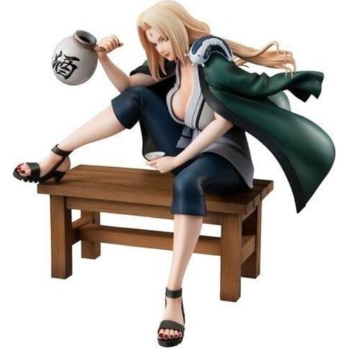 Anime Figure Naruto Shippuden Figurine Model Tsunade Figurine GK Action 7inch 16CM PVC Statue Collectible Toy Figma Doll Gift