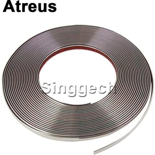 Atreus 6-30mm Car Styling Body Window Chrome Decor Strip Sticker For Peugeot 206 VW Mazda Passat B6 Ford Focus 3 Mini Cooper