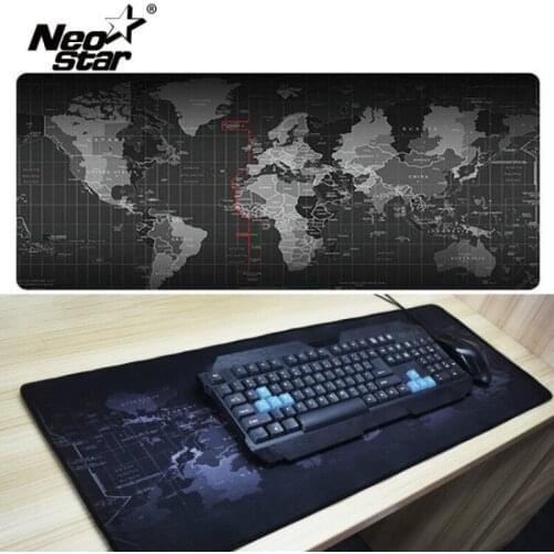 Large Mouse Pad Mouse World Map Pad Computer Notebook Mousepad Gaming Mouse Mats Practical Office Desk Resting Surface