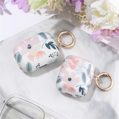 For Airpods pro headset Case Luxury daisy flower Wireless Earphone Cases For air Pods 2 Elegant rose tulip box Protective cover