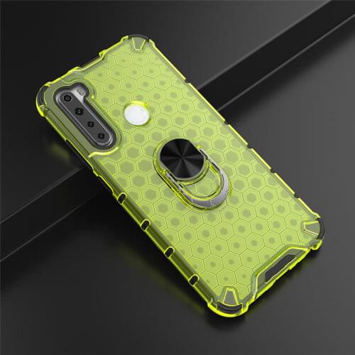 REDMI Note 8 8T Back Panel TPU Bumper Metal Ring Holder Back Shockproof Cover Red Mi Note7 8 9S Pro Max Phone Magnetic Case