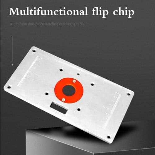 Router Table Plate Trimming Machine Engraving Router Board Engraving Flip Board Aluminum Router Table Insert Board Woodworking