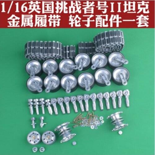 Henglong HL3908-1 1/16 1:16 U.K "Challenger 2" RC Tank Upgrade parts metal track drive wheel suspension