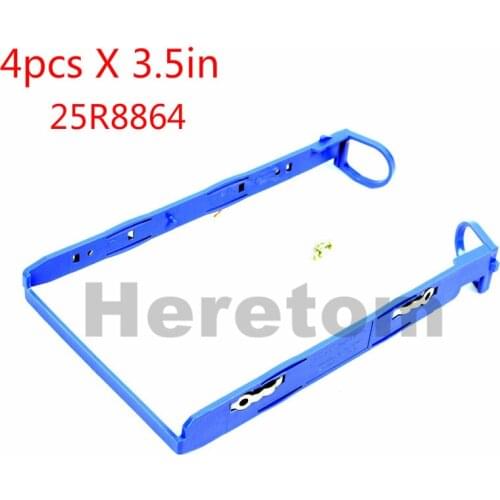 Heretom 4pcs/lot 3.5'' SATA Hard Drive Tray Caddy Sled for IBM Server X206M X3200 3.5in HDD Caddy Bracket 25R8864 w/screws