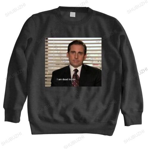 Cotton sweatshirt male hoodies The Office hoodie the office tv series tv show amazing dead inside mood men fashion brand hoody