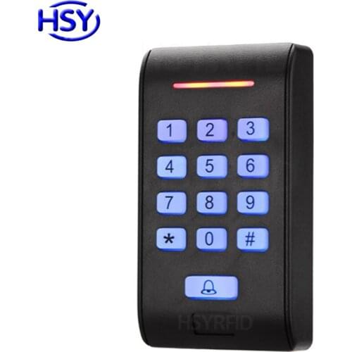 Keyboard Standalone Access Control RFID EM Card Keyfob Entry Lock Door Keypad Controller System with 10pcs ID Keytag