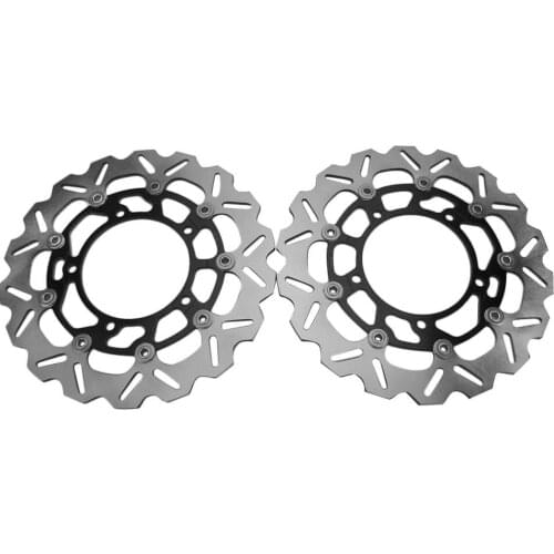 LUCKMART Front Brake Rotors Disc and Pads Kit forSuzuki GSXR 1300 HAYABUSA 2013-2015 Motorcycle Replacement Accessories Black